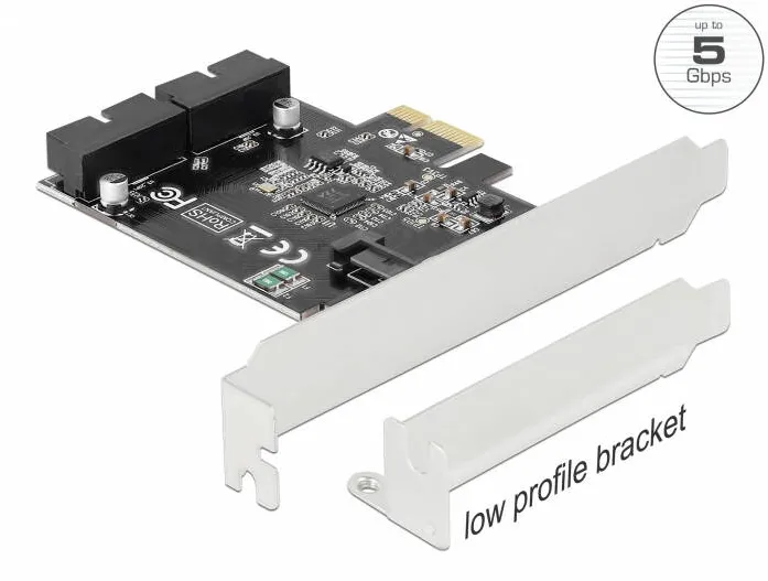 Adaptor DELOCK Placa PCI Express la 2 x antet USB 3.0 intern