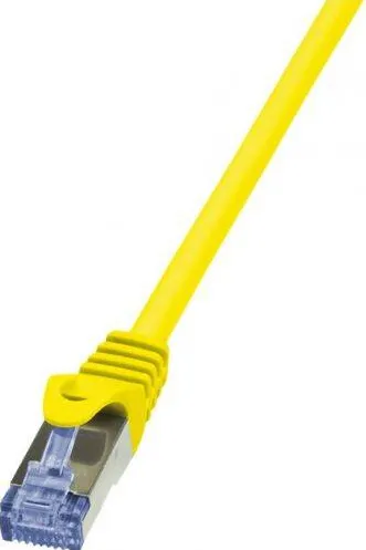 Accesoriu Retea Logilink -Patch Cablu Cat.6A 10G S/FTP PIMF PrimeLine 2m galben