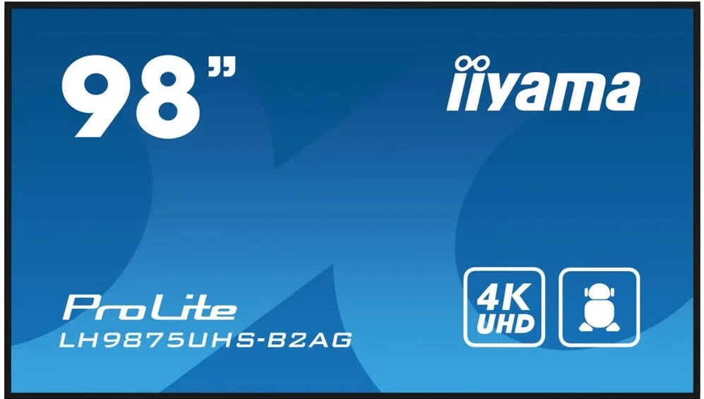 Display Profesional IIyama IIYAMA 247.7cm(97,5") LH9875UHS-B2AG 16:9 3xHDMI+DP+DVI 4K (Speditionsversand)