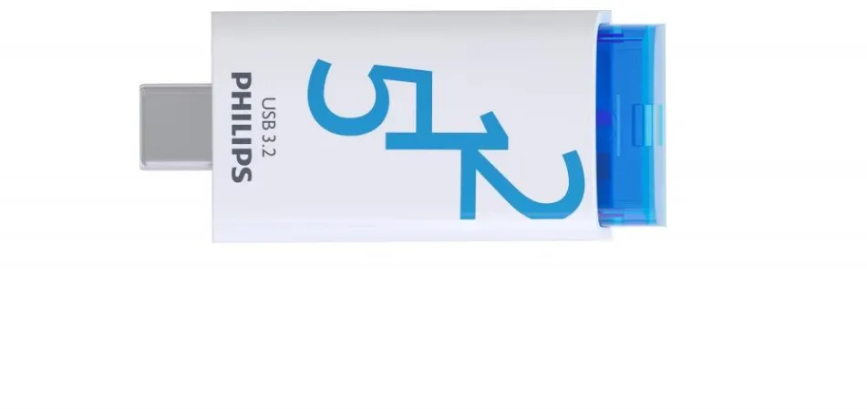 Memorie USB Philips Memory stick USB-C 3.2 - 512GB PHILIPS Ocean Blue