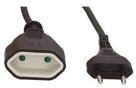 Logilink power extension cable - Europlug to Europlug - 1 m, CP122