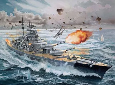 Macheta / Model Revell Battleship BISMARCK
