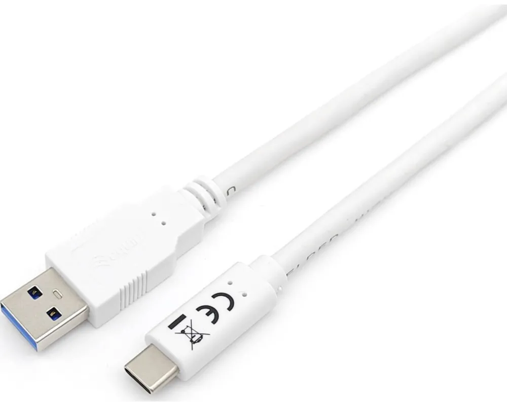 EQUIP Cablu USB 3.2 A la C, Equip, 1m, alb