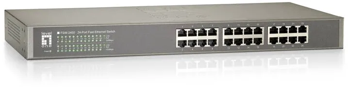 Switch LevelOne Switch LevelOne FSW-2450, 24 porturi, fara management, Gri