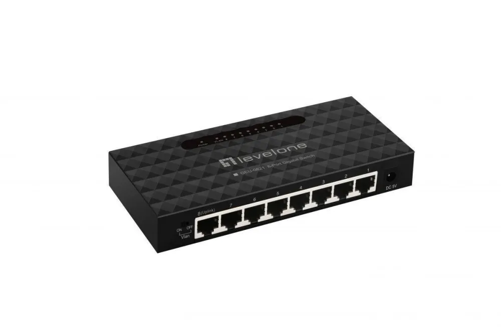 Switch LevelOne Switch, LevelOne, 8 porturi LAN, 10/100/1000 Mbps