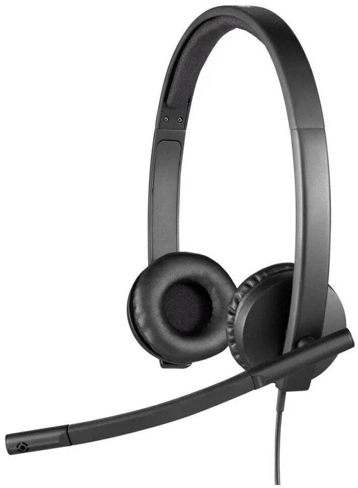 Casti Over-Head LOGITECH Casti cu fir Logitech H570e, microfon, USB, 1,9m, negru
