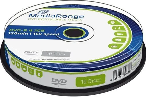 MediaRange DVD-R 4,7GB 16X Cake10
