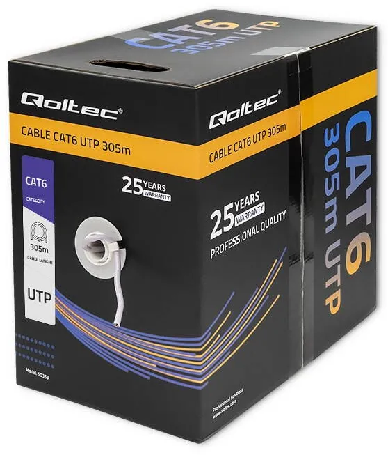 QOLTEC Cablu UTP CAT6, 305m