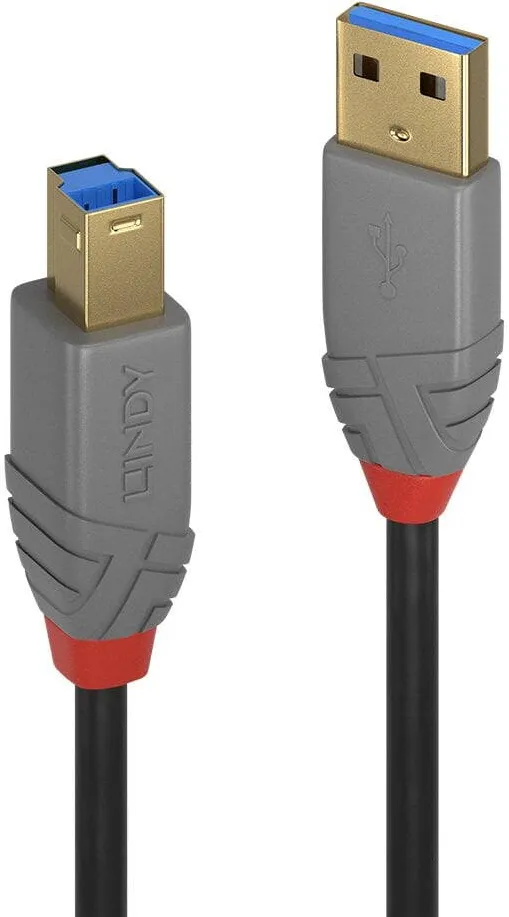Lindy Cablu 2m USB 3.0 Typ A to B, Anthr