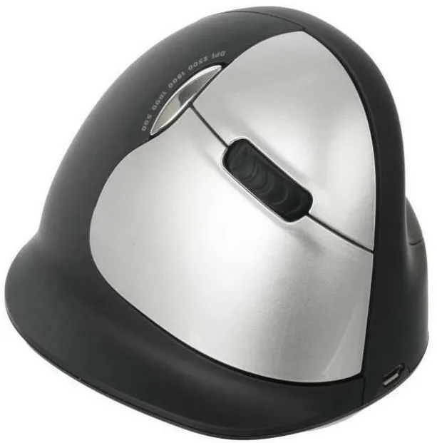 Mouse R-Go Tools HE Ergonomic Dreptaci Bluetooth Negru/silbe