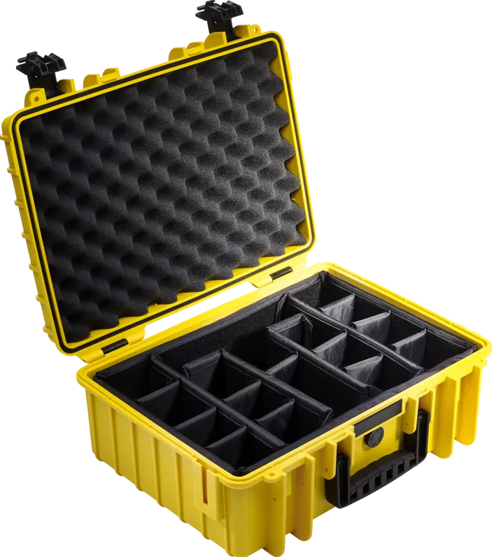 BW Outdoor Cases Type 5000 / Yellow (divider system)