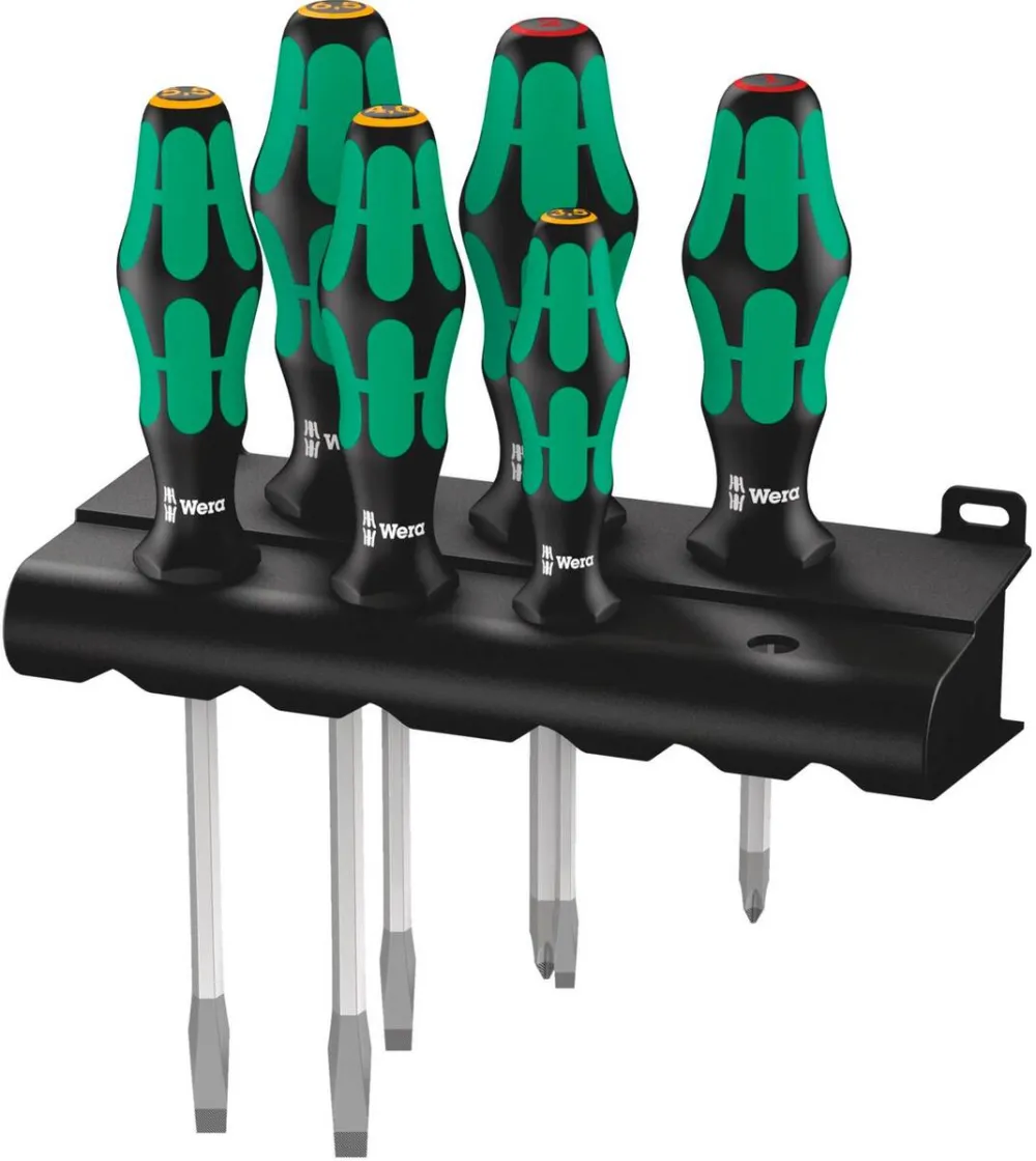 WERA 334 SK/6 Rack Set Surubelnite Kraftform Plus Lasertip