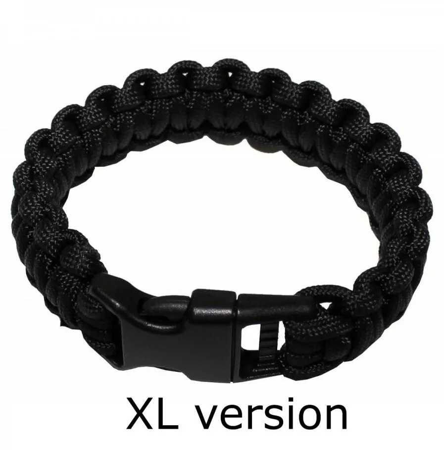 MFH Bratara paracord XL neagra