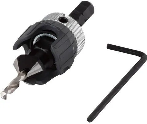 Wolfcraft Burghiu de centrare cu zencuitor si opritor de adancime Wolfcraft 2544000, diametru D 3.2x12mm