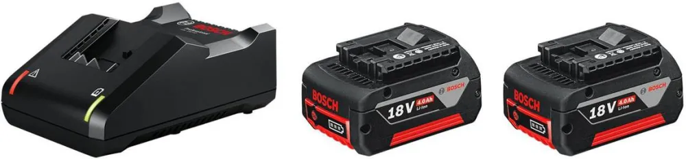 BOSCH 2x 4.0Ah + GAL 18V-40