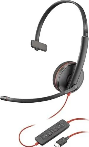 Casti Office/Call Center HP Poly Blackwire 3210 Monaural UC USB-C