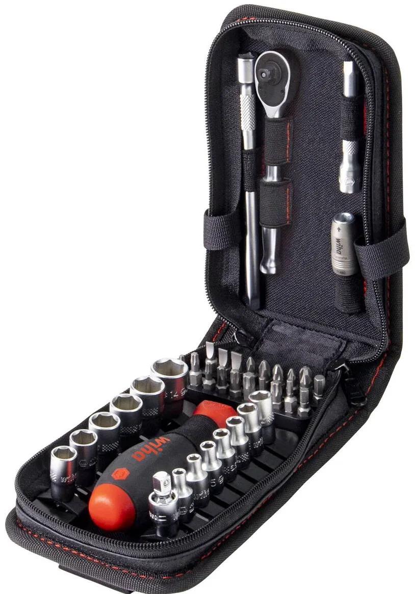Wiha socket and bit set 1/4