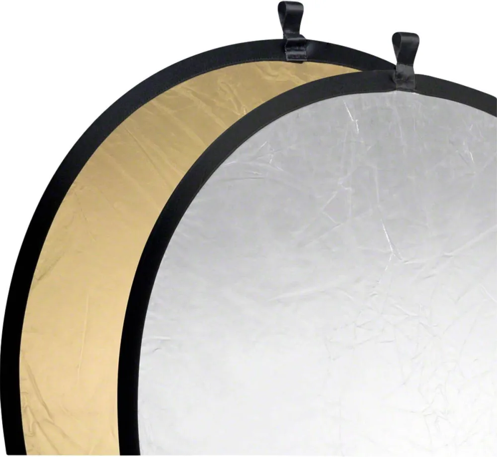 walimex Lumina Studio Foldable Reflector gold/silver, Ø107cm