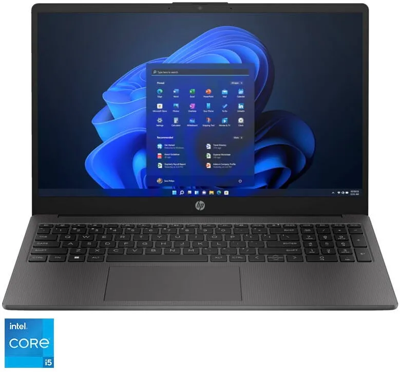 Laptop HP Laptop HP 250 G10 cu procesor Intel® Core™ i5-1334U pana la 4.6GHz, 15.6", Full HD, IPS, 16GB DDR4 RAM, 512GB SSD, Intel® Iris® Xᶱ Graphics, Windows 11 Pro, Dark ash silver