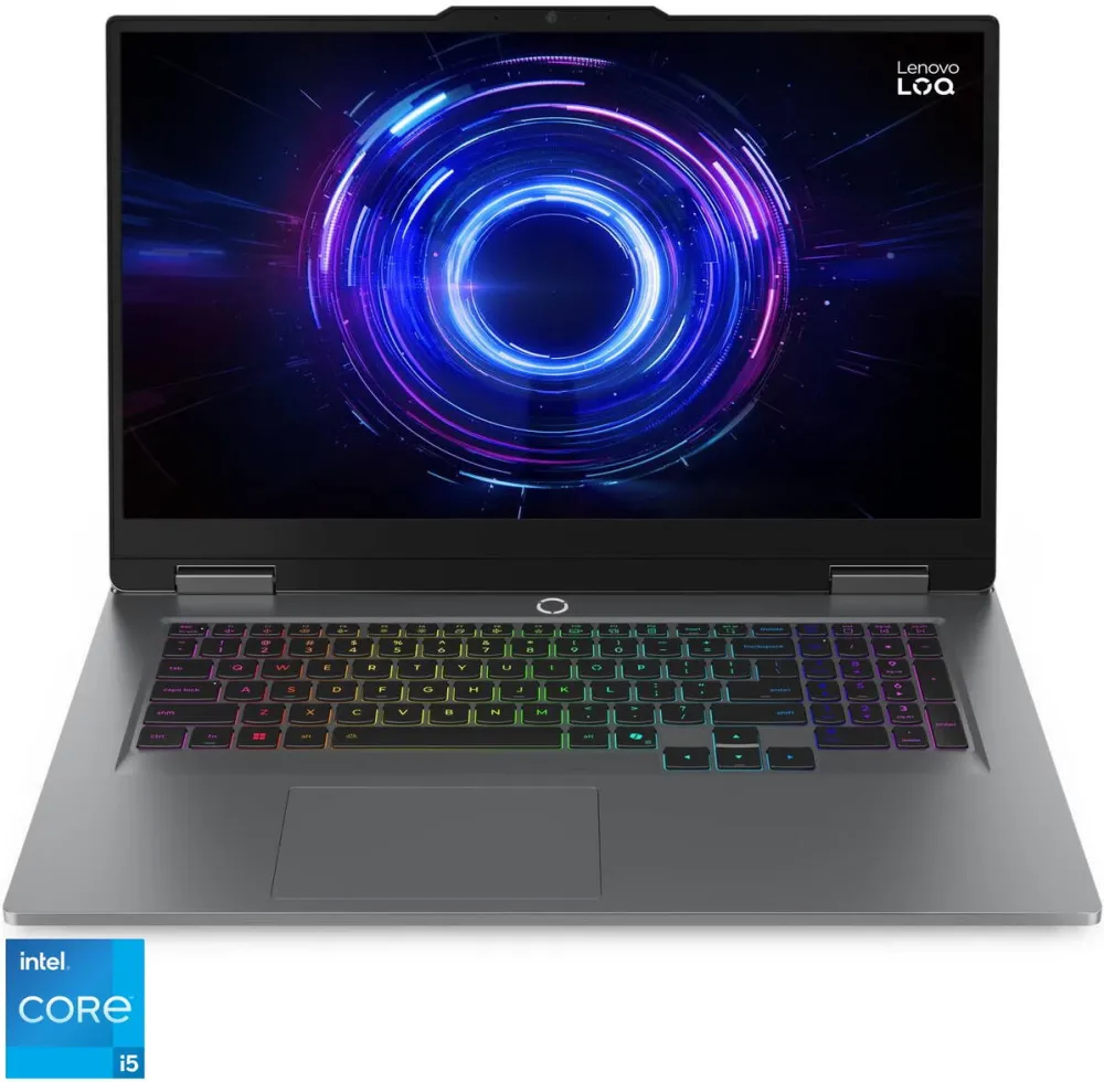 Laptop Lenovo Laptop Gaming Lenovo LOQ 17IRX10 cu procesor Intel® Core i5-13450HX pana la 4.6GHz, 17.3" Full HD, IPS, 165Hz, 16GB DDR5 RAM, 1TB SSD, NVIDIA® GeForce RTX™ 5050 8GB GDDR7, No OS, Luna Grey