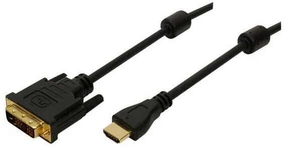 Logilink Adaptor HDMI DVI, Logilink, Plastic, 5 m, Negru