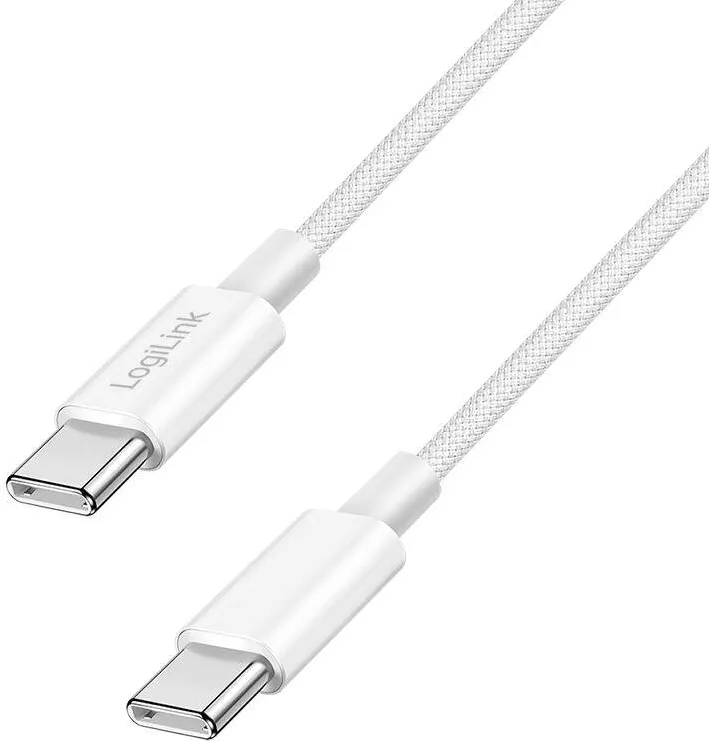 Logilink Cablu USB 2.0 Type-C male/male Logilink 1m Alb