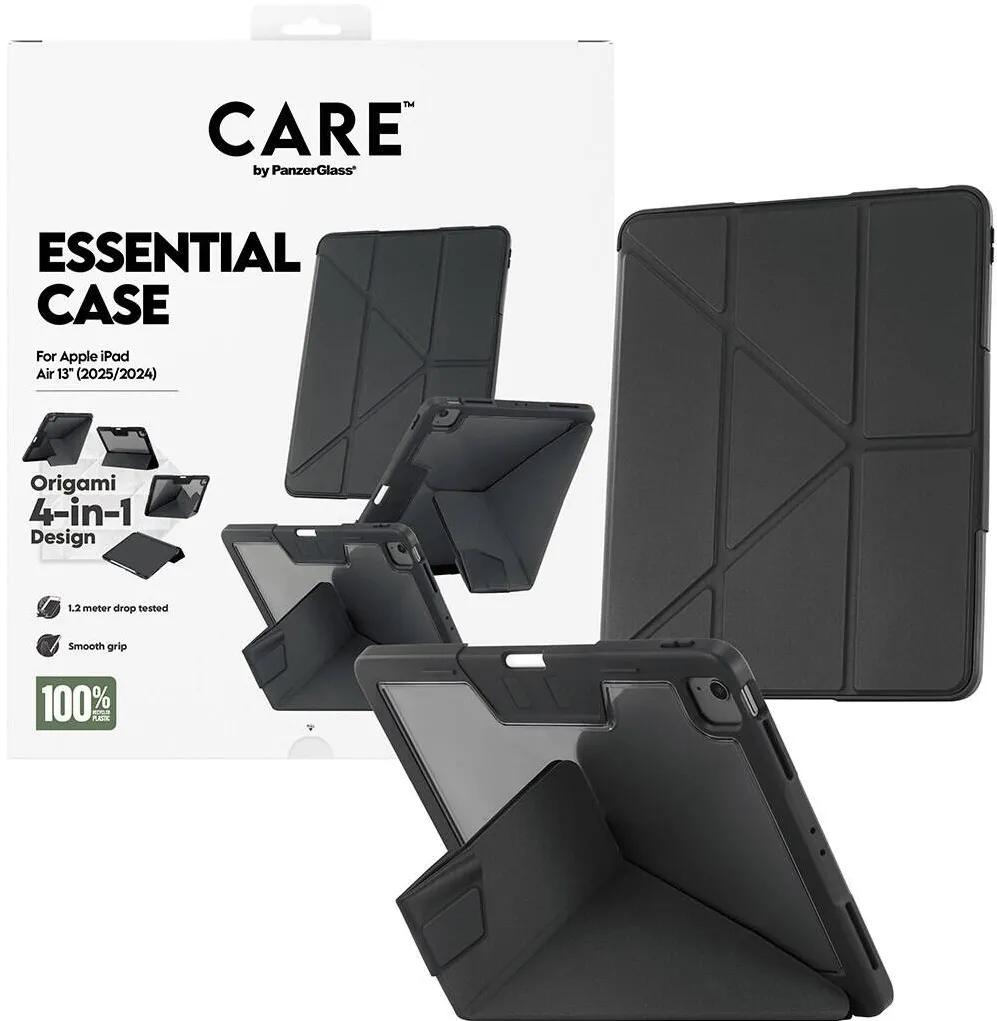 PanzerGlass Husa CARE by PanzerGlass pentru Ipad Air 13 (2025, 2024), Y Fold, Negru