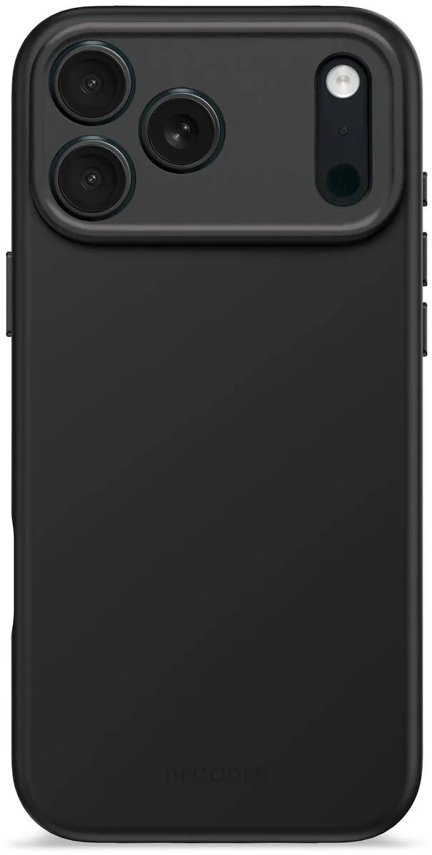 Decoded Husa din Silicon Antimicrobian DECODED pentru iPhone 17 Pro Max - Phantom Black