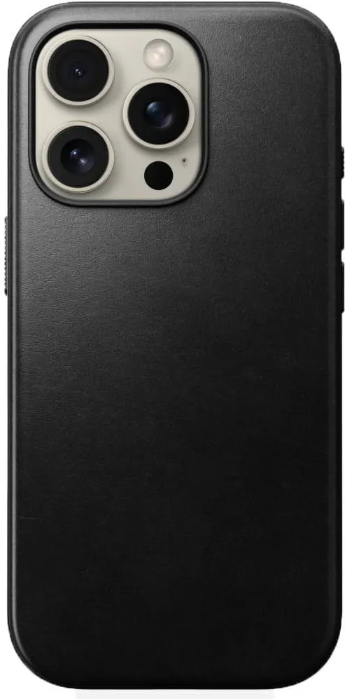 Nomad Husa Nomad Modern Leather Case pentru iPhone 16 Pro Max, negru