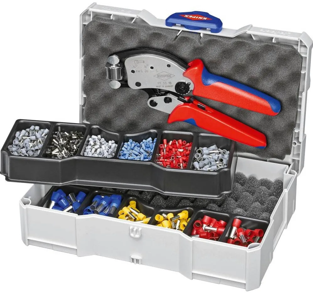 KNIPEX Sortiment de mantale de cablu. 1191 piese Twistor16 KNIPEX