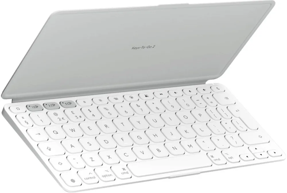 Tastatura LOGITECH Tastatura Wireless Portabila Logitech Keys-To-Go 2, BT, Multidevice, for MAC, Pale Grey