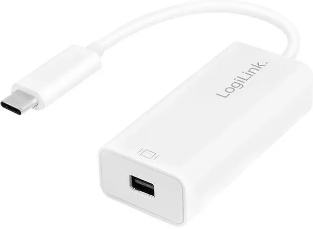 Adaptor Logilink USB 3.2 Gen 1x1 to Mini DP, USB-C,     Alb