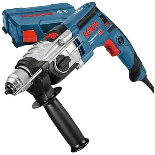 BOSCH GSB 20-2 - Masina de gaurit cu percutie, 850 W, mandrina rapida, 13 mm, turatie reglabila, valiza plastic