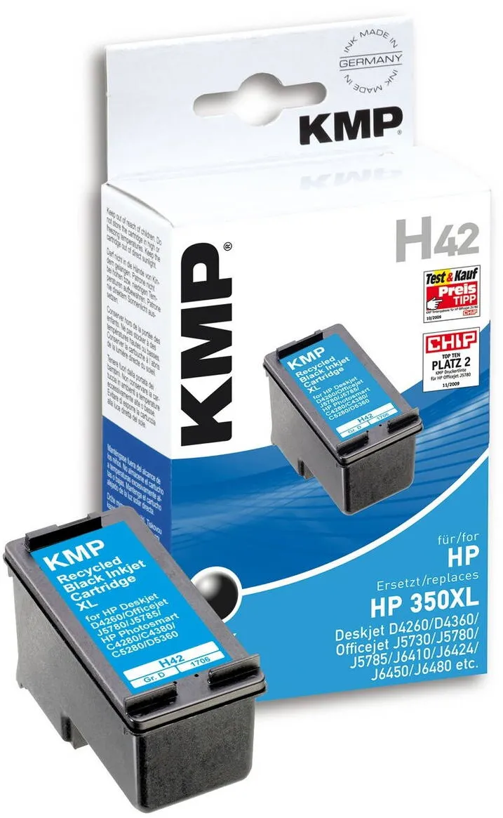 Cartus Imprimanta KMP Cartus cerneala pentru imprimanta, KMP, H42, Compatibil cu HP Deskjet/Officejet, Negru
