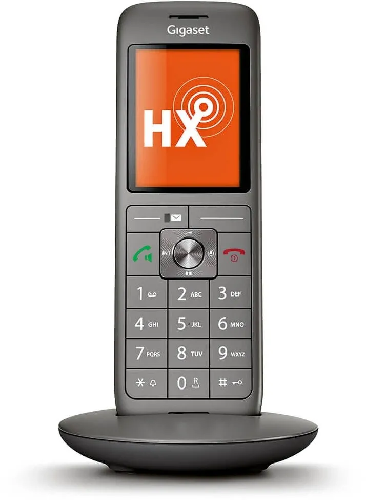 Telefon Fix Gigaset Telefon fara fir Gigaset CL660HX, Hands-free, Agenda telefonica, 400 de nume, Antracit/Negru