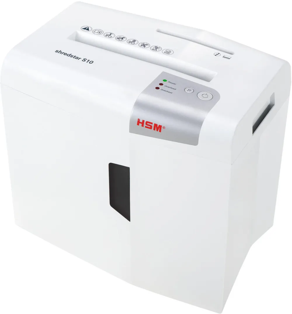 HSM Distrugator Documente ShredStar S10 - 10 coli - fasie (6 mm) - nivel securitate 2