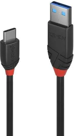 Lindy Cablu 0.5m USB 3.2 Type A to C Bla