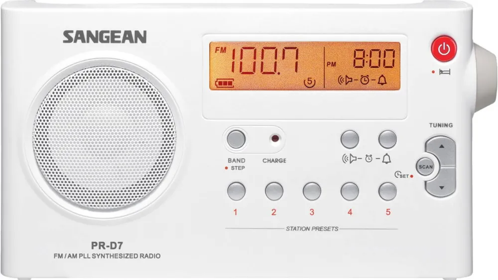 Sangean Radio portabil Sangean PACKAGE PR-D7, White