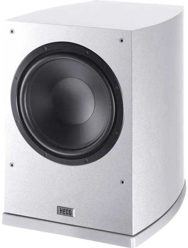 Boxe HECO Subwoofer activ Heco Victa Elite Sub 252 A, 100 W, 22-150 Hz, alb, 33,4x41x45,8cm