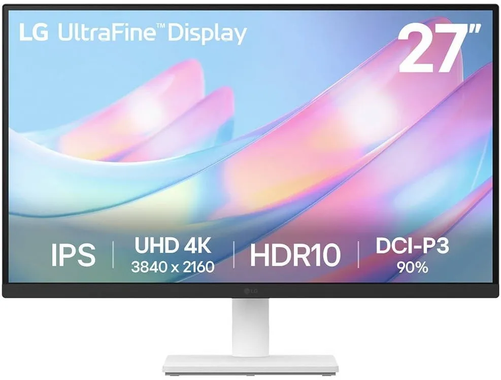 Monitor IPS LED LG 27" 27US500-W, UHD (3840 x 2160), HDMI, DisplayPort, Alb