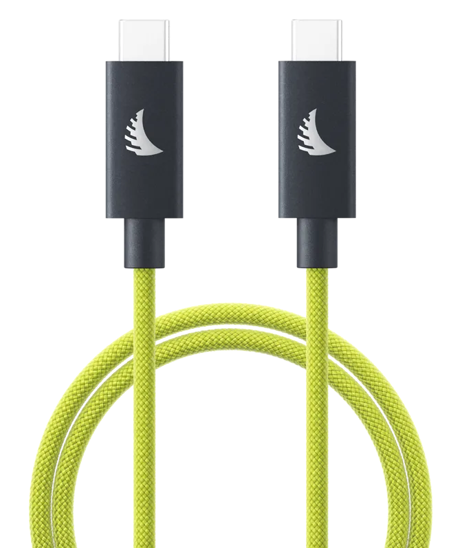 Angelbird Cable I USB-C 4.0 I Solid Flex Cable I Lime I 32 cm
