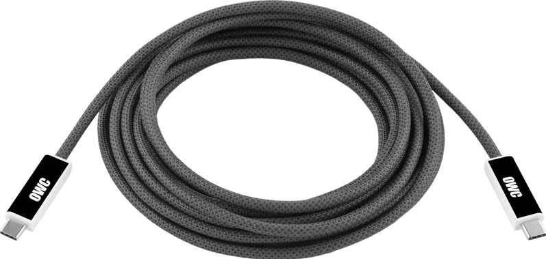 OWC USB4 Active Optical Cable, 40Gb/s, black, max reliability, long distance. 3M