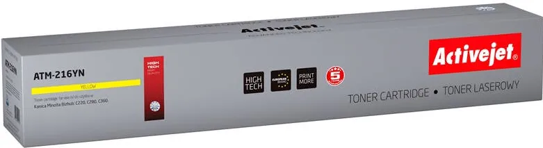 Toner imprimanta ACTIVEJET Compatibil ATM-216YN for Konica Minolta printer; Konica Minolta TN216Y replacement; Supreme; 26000 pages; yellow
