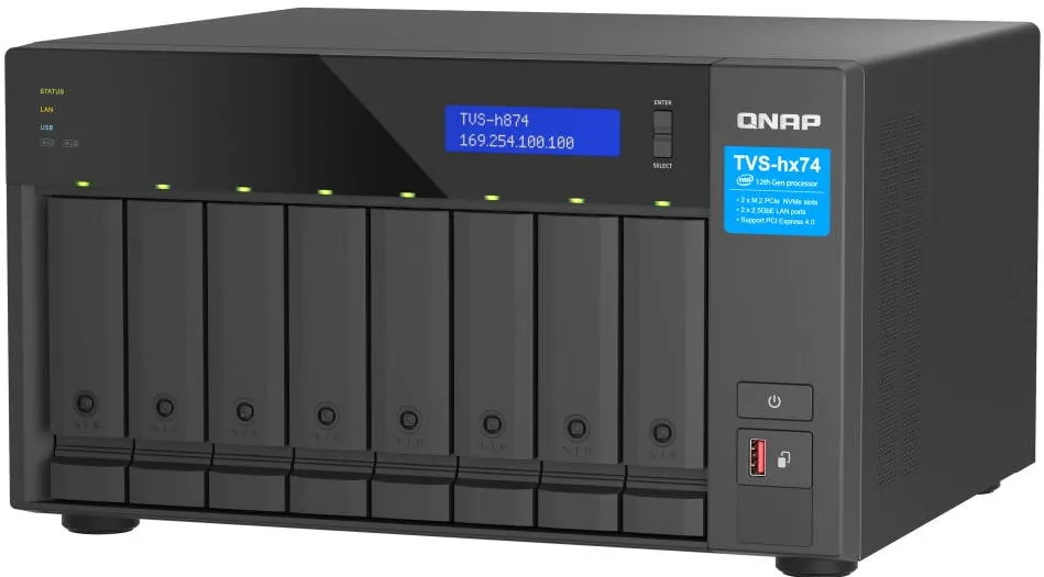 Network Attached Storage QNAP NAS TVS-h874T-i9-64G