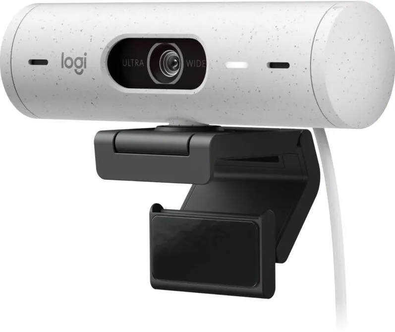 Camera Web LOGITECH Brio 500 FHD Autofocus, USB-C, Microfon, Off-white
