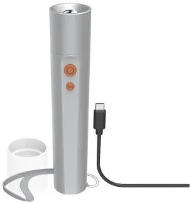HAMA “FL350-C” LED Torch, Rechargeable, Aluminium, 4 Modes + SOS