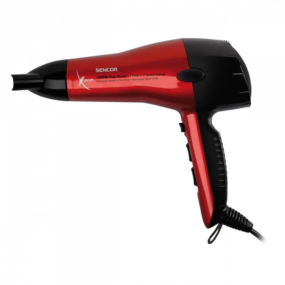 SENCOR Uscator de par SHD 6600 Moc, 2000 W, 2 viteze, Negrurosu