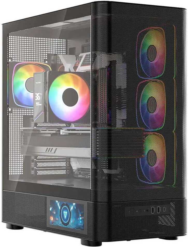 Carcasa PC Modecom Carcasa Modecom Volcano Volcano AQ400 ARGB Midi Black