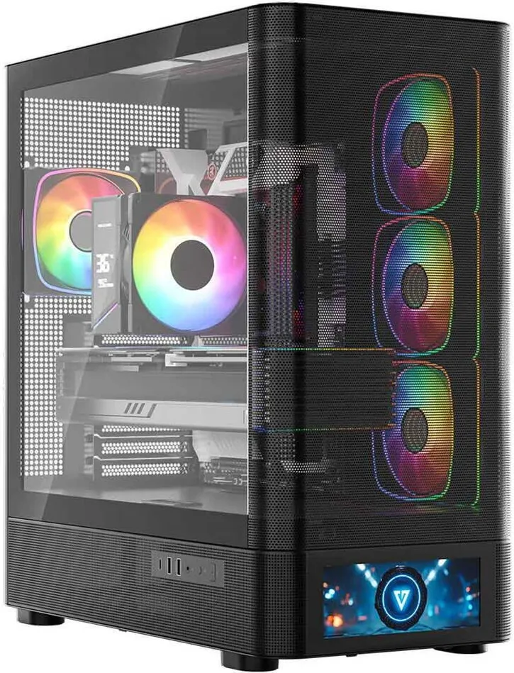 Carcasa PC Modecom Carcasa Modecom Volcano Volcano AQ500 ARGB Midi Black