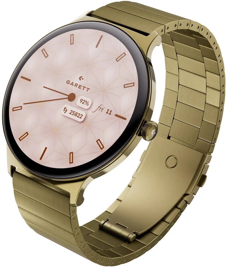 Smartwatch Garett Verona 2 din otel auriu